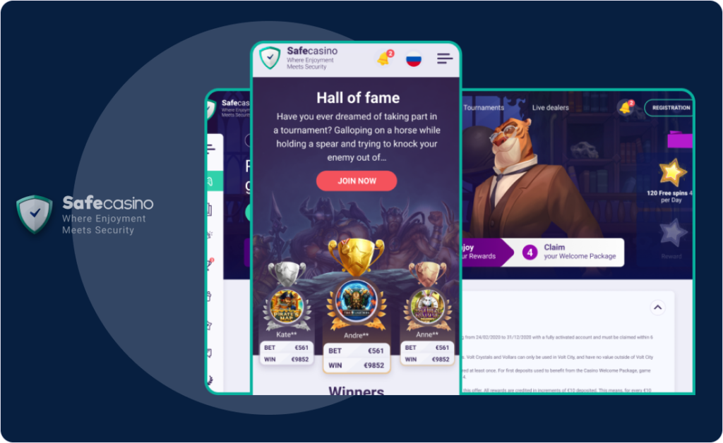 Versión móvil y aplicaciones de SafeCasino